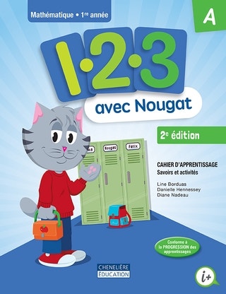 1,2,3 avec Nougat 1 - Cahiers d'apprentissage A et B − versions imprimée et numérique + aide-mémoire + act. interactives - 1 an¹