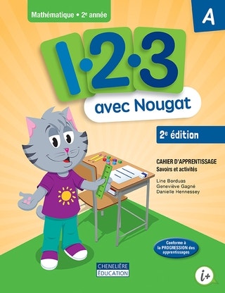 1,2,3 avec Nougat 2 - Cahiers d'apprentissage A et B − versions imprimée et numérique + aide-mémoire + act. interactives - 1 an¹