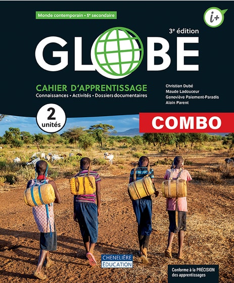 Globe 5 - COMBO - Cahier d'apprentissage versions imprimée et numérique + activités int. - 1 an1