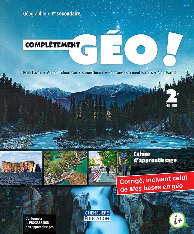 Complètement Chrono 1 - COMBO Cahiers d'apprentissage versions imprimée et numérique Complètement Chrono! et Complètement Géo! ncluant le fascicule Mes bases en géo + activités int. - 1 an¹