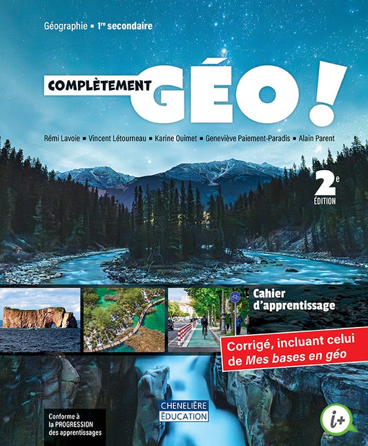 Complètement Chrono 1 - COMBO Cahiers d'apprentissage versions imprimée et numérique Complètement Chrono! et Complètement Géo! ncluant le fascicule Mes bases en géo + activités int. - 1 an¹